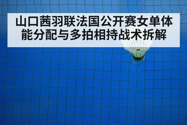 山口茜羽联法国公开赛女单体能分配与多拍相持战术拆解